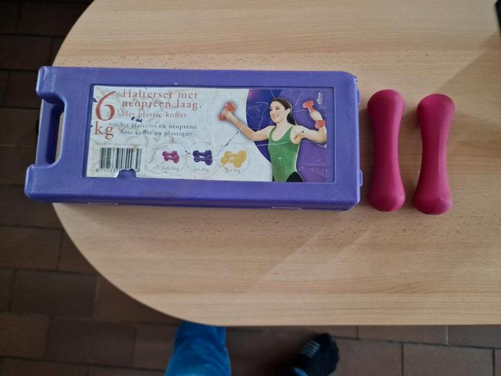 Halterset 6 kg + 2 x  1 kg, Sport en Fitness, Fitnessmaterialen, Gebruikt, Halterset, Armen, Ophalen
