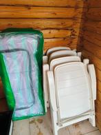 Tuinstoelen + kussens, Tuin en Terras, Ophalen, Zo goed als nieuw