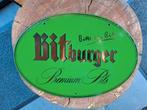 Emaillebord Bitburger Premium Pils, Ophalen of Verzenden, Zo goed als nieuw