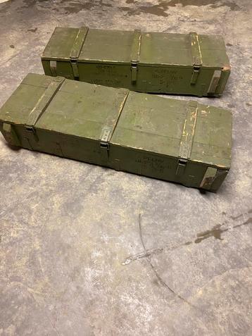 Militaire kisten, Huis en Inrichting, Woonaccessoires | Kisten, Ophalen, Zo goed als nieuw