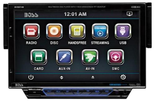 Boss Audio BV8972 In-Dash Single-DIN 7" Motorized Touchscree, Auto diversen, Autoradio's, Nieuw, Ophalen of Verzenden