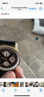 Breitling or 18 k, Handtassen en Accessoires, Horloges | Heren, Breitling, Goud, Gebruikt, Polshorloge