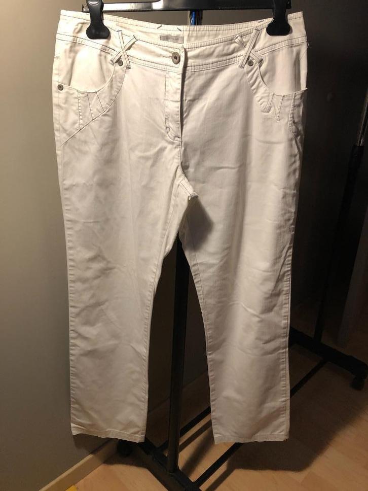 Witte Broek Libert Island (E5) 42, Kleding | Dames, Broeken en Pantalons, Gedragen, Maat 42/44 (L), Wit, Lang, Ophalen of Verzenden