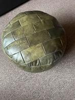 Retro poef, Rond, Enlèvement, Utilisé, Cuir