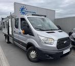 Ford Transit 2.O TDCI 130 CH DOUBLE CABINE BENNE 7 PLACES 1, Auto's, Bestelwagens en Lichte vracht, Stof, Parkeersensor, 7 zetels