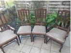 4 antieke stoelen eik klassiek meubel stoel retro antiek, Ophalen, Vier
