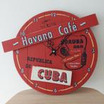 Horloge murale Cuba La Havane, Maison & Meubles, Comme neuf, Analogique, Enlèvement ou Envoi, Horloge murale