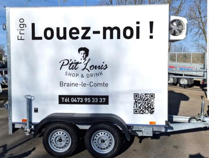 Remorque frigo à louer, Autos : Divers, Remorques, Comme neuf, Enlèvement
