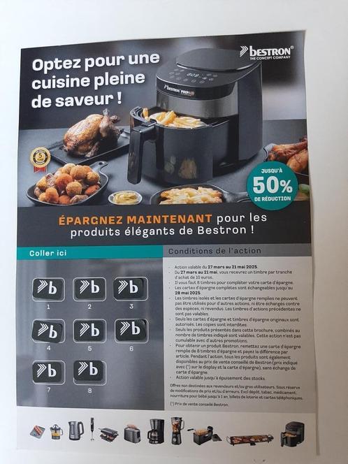 Timbres Delhaize Bestron. : 8 feuillets, Verzamelen, Supermarktacties, Ophalen of Verzenden