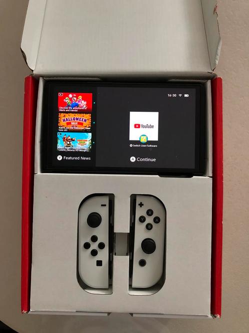 Nintendo Switch OLED White, Games en Spelcomputers, Spelcomputers | Nintendo Switch, Nieuw, Switch OLED, Zonder controller, Ophalen