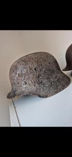 Duitse helm M40 (mooie relic), Verzamelen, Ophalen of Verzenden
