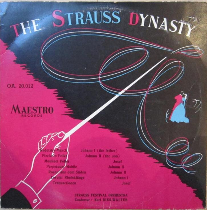 10 " vinyl /  THE STRAUSS DYNASTY <, Cd's en Dvd's, Vinyl Singles, Klassiek, 12 inch, Ophalen of Verzenden