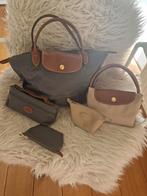 Longchamps Le Pliage set, Ophalen of Verzenden, Zo goed als nieuw, Beige