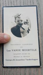 Bp kind, Oudenaarde 1954-'57, Luc Vande Moortele, Verzamelen, Bidprentjes en Rouwkaarten, Ophalen of Verzenden