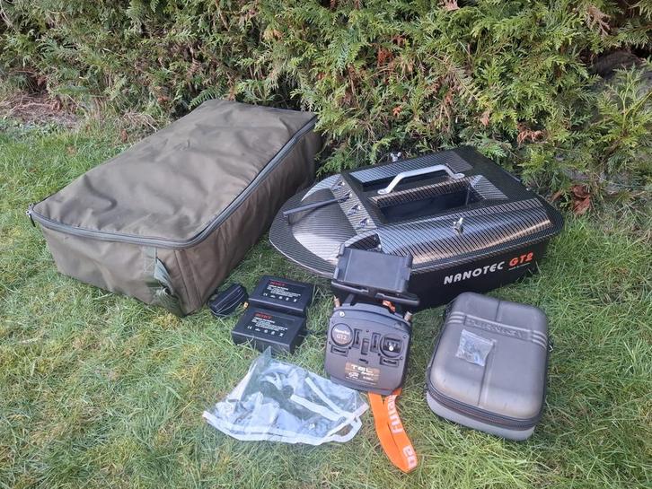 Voerboot Nanotec gt2 nieuwstaat 1 jaar garantie, Watersport en Boten, Hengelsport | Karpervissen, Ophalen of Verzenden