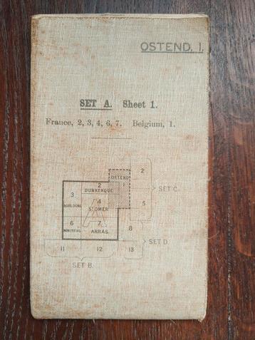 Carte militaire War office Ostende 1911 beschikbaar voor biedingen