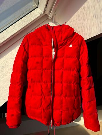 Veste K-way reversible rouge en velour (Thermo Velvet) beschikbaar voor biedingen