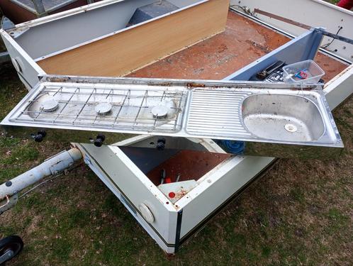 Fornuis en wasbak alpencruizer, Caravans en Kamperen, Kampeeraccessoires, Gebruikt, Ophalen