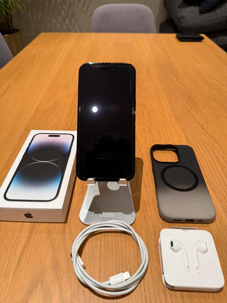 Iphone 14 Pro 128gb black, Télécoms, Téléphonie mobile | Apple iPhone, Comme neuf, 128 GB, iPhone 14 Pro, Noir, Enlèvement