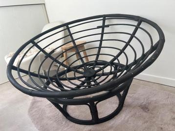 Siège en osier noir rond design :  beschikbaar voor biedingen