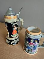 Versierde beierse bierpotten, Ophalen of Verzenden, Gebruikt