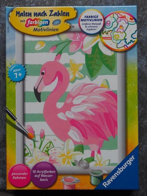 schilderen op nummer: flamingo, Kinderen en Baby's, Speelgoed | Educatief en Creatief, Nieuw, Ophalen of Verzenden