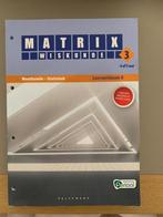 Wiskunde Matrix 3 4 of 5 uur Meetkunde-Statistiek, ASO, Wiskunde A, Nieuw, Ophalen of Verzenden