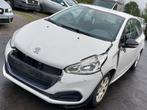 PEUGEOT 208 BENZINE 2018/59.000 KM/VOORSCHOKDEMPER/3.750€, Auto's, Euro 6, Wit, Bedrijf, 5 deurs