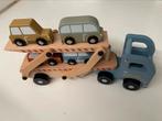 Houten vrachtwagen met oplegger en wagens, Ophalen, Zo goed als nieuw