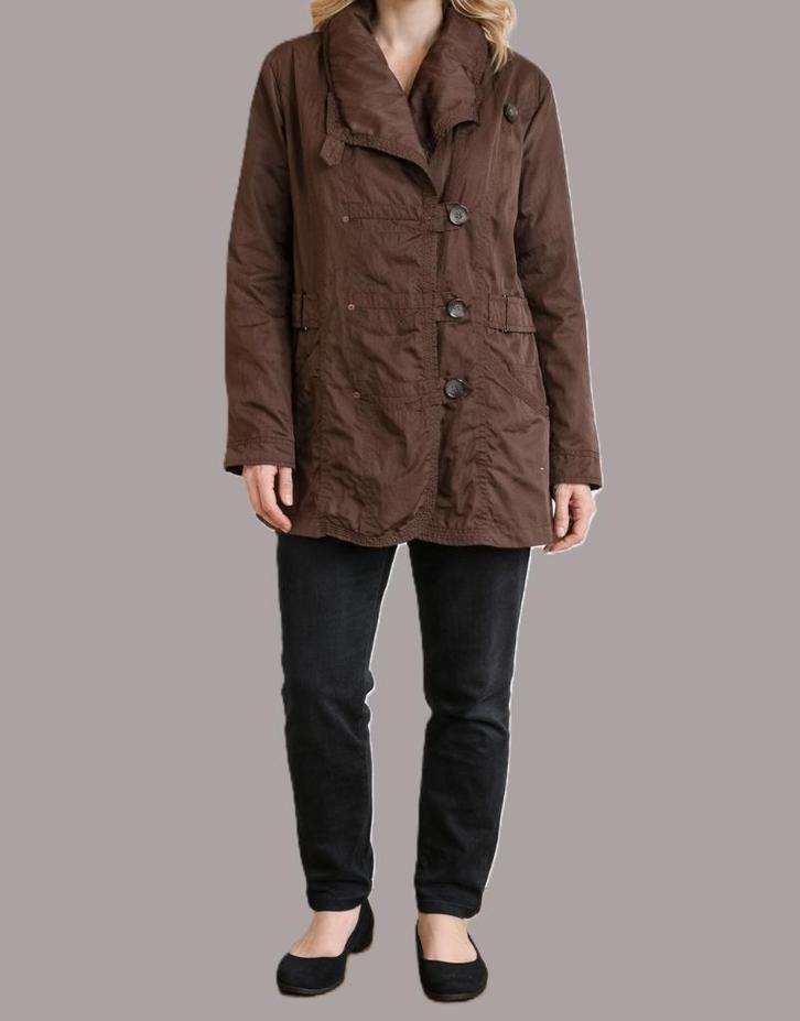 Creenstone damesjas – maat 46 XL, Kleding | Dames, Jassen | Zomer, Gedragen, Maat 46/48 (XL) of groter, Bruin, Ophalen of Verzenden