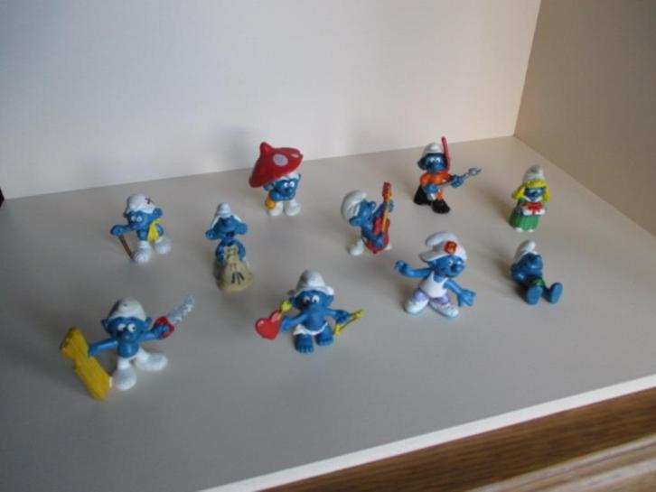 Schleich Schtroumpfs - 10 pièces différentes - Très bon état, Collections, Schtroumpfs, Comme neuf, Poupée, Figurine ou Peluche