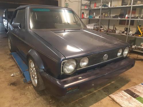Golf 1 cabriolet karmann, Auto's, Oldtimers, Particulier, Volkswagen, Benzine, Cabriolet, 2 deurs, Handgeschakeld, Blauw, Blauw