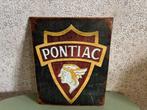 Licht metalen plakkaat Pontiac Logo, Ophalen of Verzenden, Gebruikt, Reclamebord