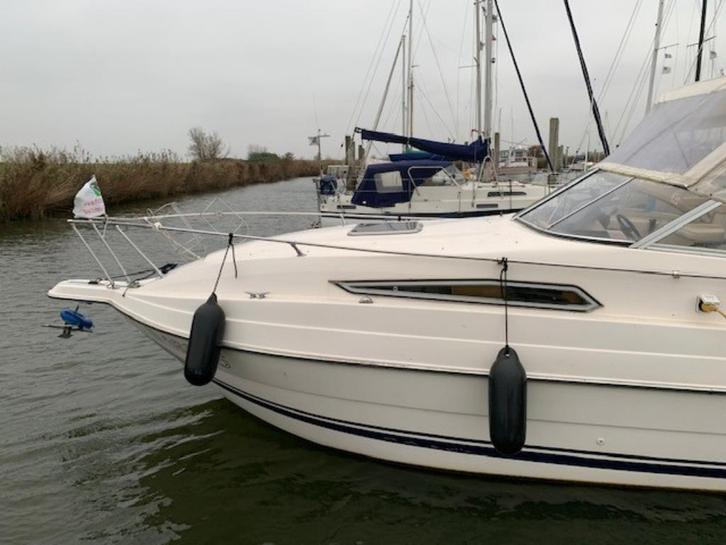 boten, Watersport en Boten, Motorboten en Motorjachten, Gebruikt, Polyester, 6 tot 9 meter, Benzine, Binnenboordmotor, 30 tot 50 pk