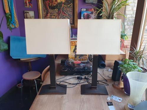 Hele mooie zware lampen met kap. Voet is in brons, Huis en Inrichting, Lampen | Tafellampen, Gebruikt, Ophalen