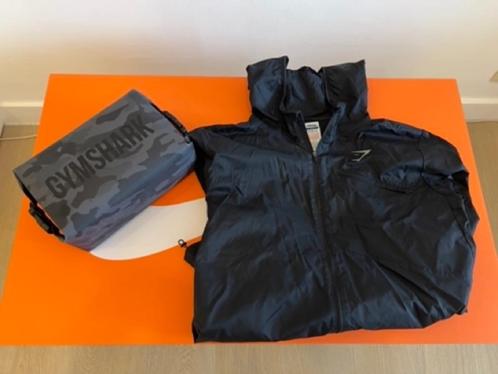 Gymshark Windbreaker + Toilettasje, Kleding | Heren, Sportkleding, Gedragen, Maat 46 (S) of kleiner, Ophalen