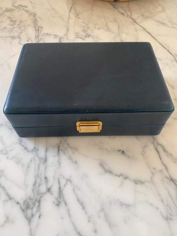 Scatola del tempo juwelen koffer, Bijoux, Sacs & Beauté, Boîtes de maquillage & Beauty case, Utilisé, Bleu, Enlèvement ou Envoi