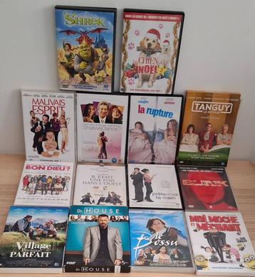 Lot de DVD divers dr house film francais ect beschikbaar voor biedingen