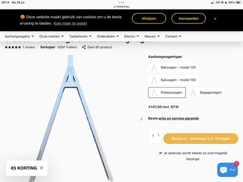 V - dissel voor ongeremde aanhanger gezocht, Auto diversen, Aanhangers en Bagagewagens, Gebruikt, Ophalen