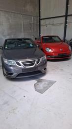 Saab 9.3 cabriolet, Auto's, Beige, 4 cilinders, Leder, Bedrijf