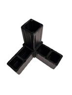 Hoekstukje 3 weg 20 x 20 x 1,5 mm 3-weg Haaks Zwart, Ophalen of Verzenden, Nieuw, Kunststof, Volière