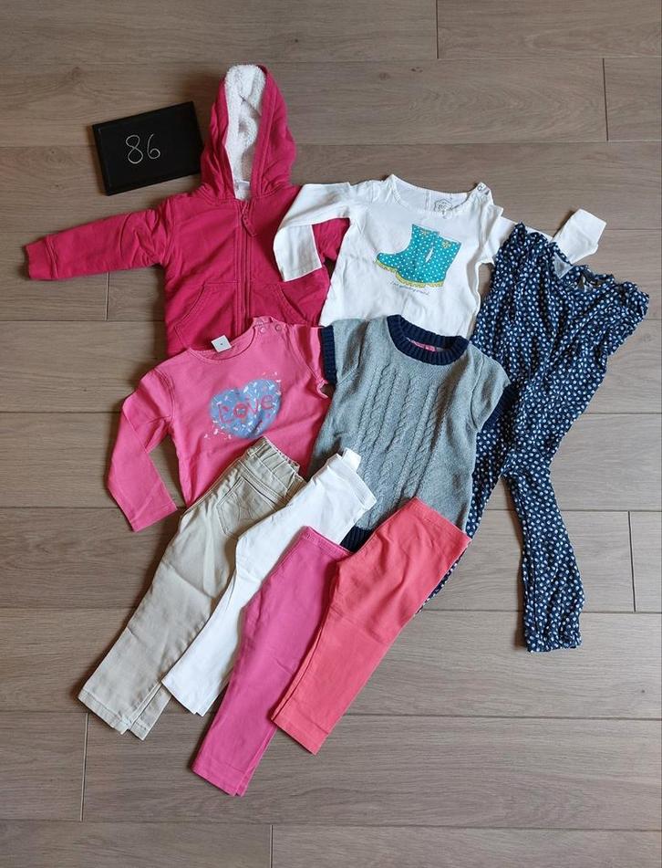 Bundel meisjeskleding herfst winter maat 86, Kinderen en Baby's, Babykleding | Baby-kledingpakketten, Zo goed als nieuw, Maat 86