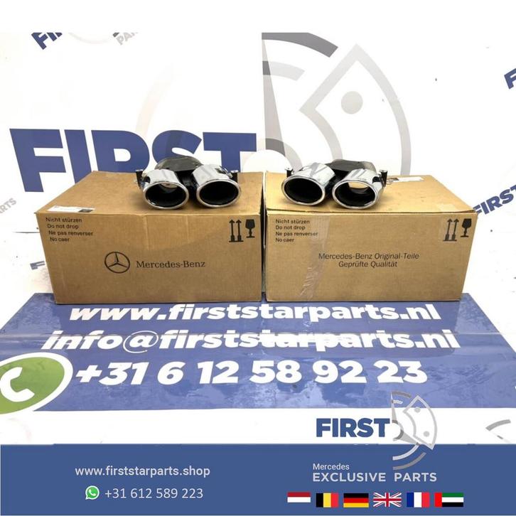 W177 C118 H247 A45 CLA45 GLA45 UITLAAT SIERSTUKKEN A45S CLA4, Auto-onderdelen, Uitlaatsystemen, Mercedes-Benz, Gebruikt, Ophalen of Verzenden