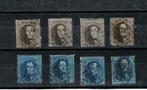 Leopold 1 Medaillon 14A en 15A, Spoor van plakker, Met stempel, Verzenden, Koninklijk huis