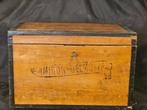 Antiek houten koffertje amidon delmotte, Enlèvement ou Envoi