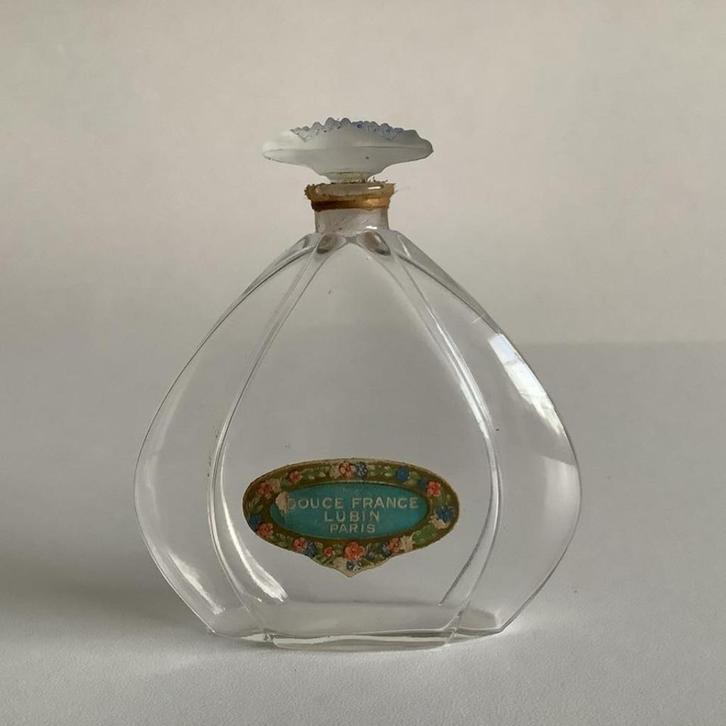 Prachtige art deco parfumfles Lubin Douce France, Verzamelen, Parfumverzamelingen, Gebruikt, Parfumfles, Ophalen of Verzenden