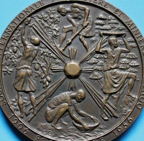 Medaille Bronze ~~ Le Berceau du Kasai ~~ Congo Belge 1956, Postzegels en Munten, Penningen en Medailles, Brons, Ophalen of Verzenden