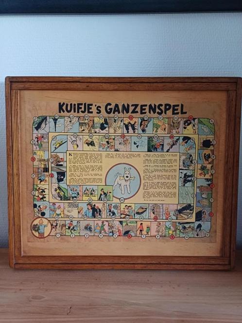 Antiek bordspel Kuifje's Ganzenspel & Mens erger je niet, Antiek en Kunst, Antiek | Speelgoed, Ophalen