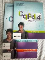 Livres de mathématiques CQFD (4ème secondaires), Neuf, Enlèvement, Secondaire, De boeck
