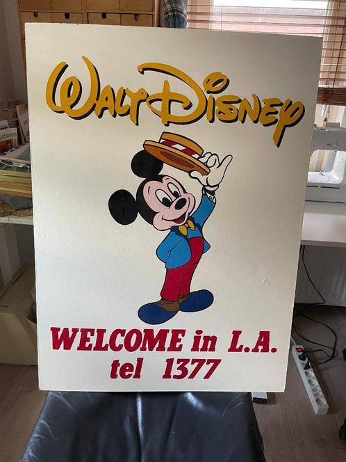 Mickey in LA groot billboard formaat 82x61cm, Verzamelen, Disney, Nieuw, Donald Duck, Ophalen